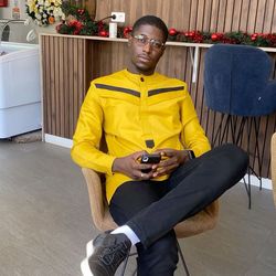 yellow african men clothing, 2pics men sets, cotton fabric, different sizes and colors, men wesrs, wedding suit