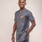 Grey African Men Clothing 2pics Men Sets Cotton Fabric Different Sizes And Colors Men Wesrs Wedding Suit 0