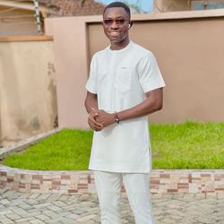 new white african men clothing, 2pics men sets, cotton fabric, different sizes and colors, men wesrs, wedding suit