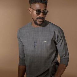 dark grey iafrican men clothing, 2pics men sets, cotton fabric, different sizes and colors, men wesrs, wedding suit