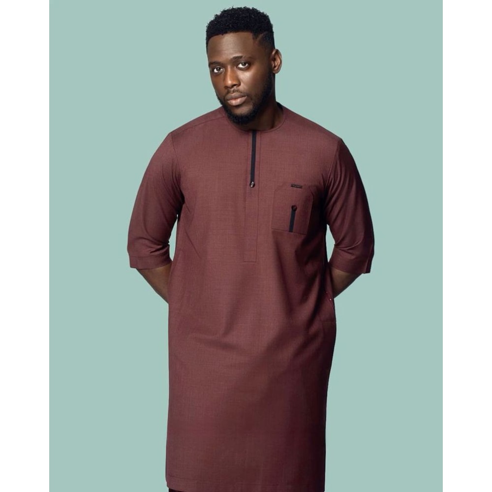 Prince African Men Clothing 2pics Men Sets Cotton Fabric Different Sizes And Colors Men Wesrs Wedding Suit 0
