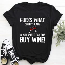 skinny jeans & side parts tee