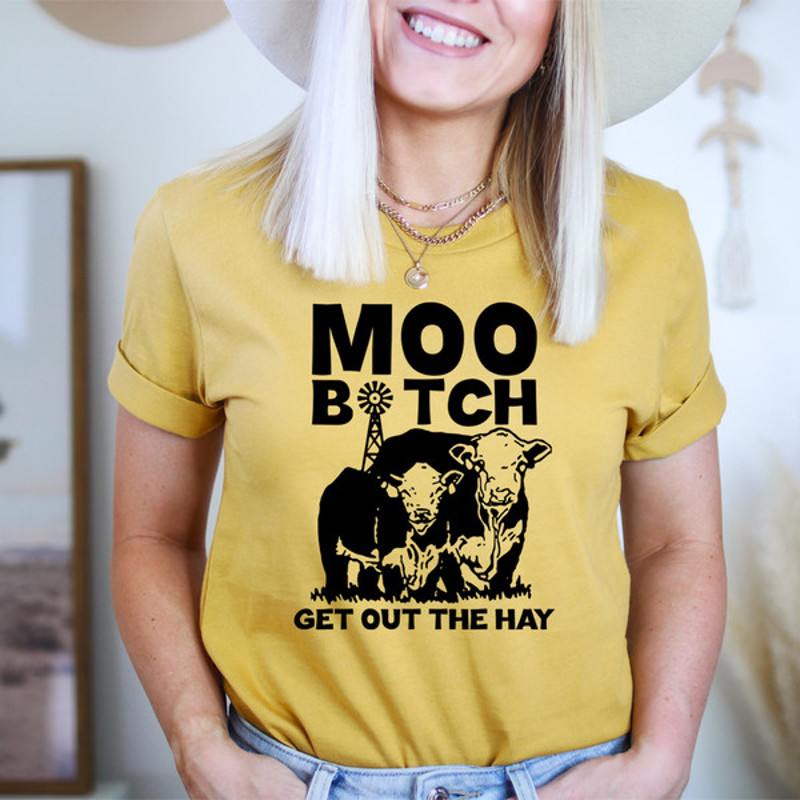 Moo Get Out The Hay Tee..jpg