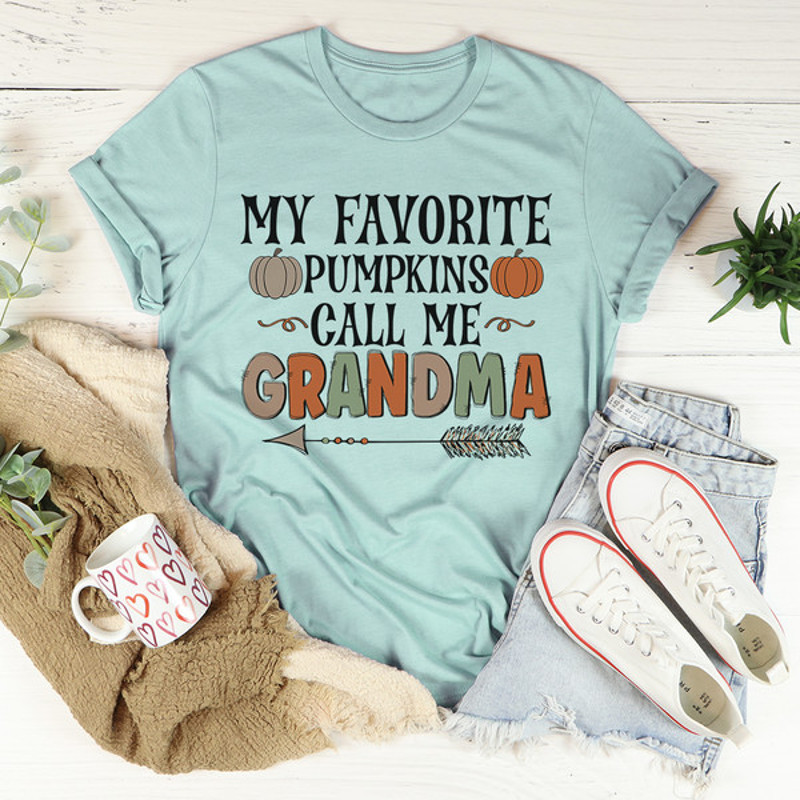 My Favorite Pumpkins Call Me Grandma Tee ..jpg
