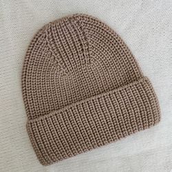 knitted hat, Wool  Beanie unisex, hat for women, hat for men, warm hat for gift