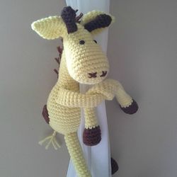 Giraffe tieback Crochet Pattern