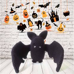 Bat - Crochet Pattern, PDF PATTERN instant download - by BBadorables