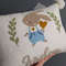 Bunny Pillow Case Custom Name Punch Needle Baby Pillows Baby Shower Gift 0