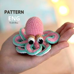 Octopus plush, amigurumi octopus pattern, crochet octopus