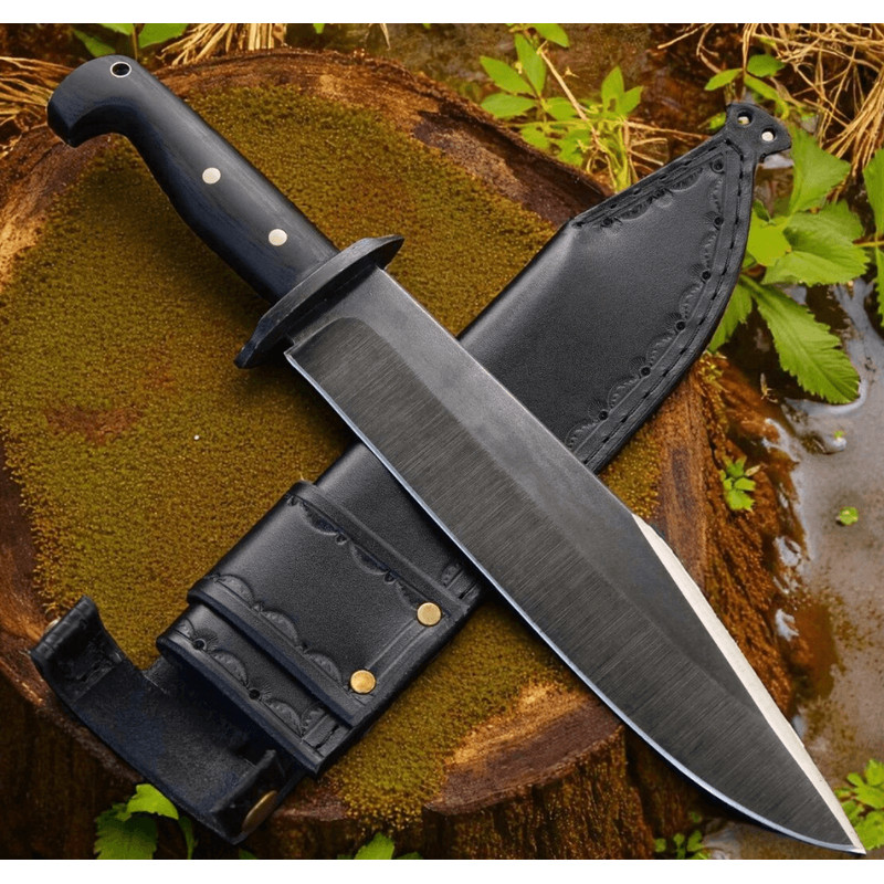 Buy Tercio Raider 10 Inch Full Tang Bowie Knife Leather Sheath Micarta Grips