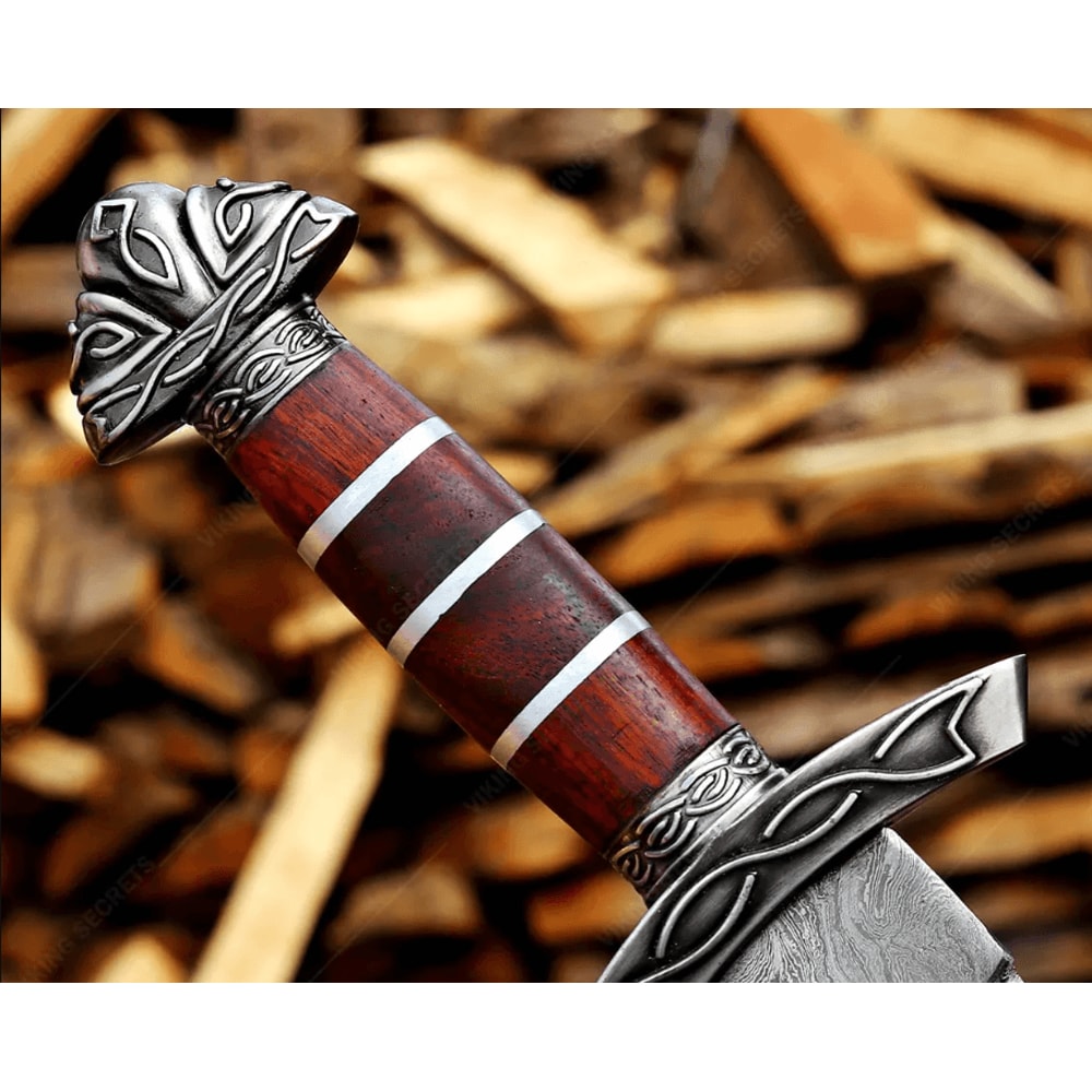Damascus Viking Sword 39 Inch Norse Warrior Blade Display Cosplay Collectible BF GIFT Hunter G 2