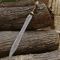 Roman Gladius Historical Custom Made Damascus Steel Sword With Sheath Warrior Sword Full Tang Sword 0