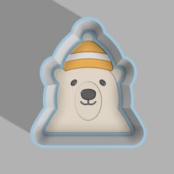 polar bear bath bomb mold stl file for 3d printing