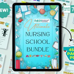 Ultimate Nursing School Notes, The Complete Nursing school Bundle, Nursing Study Guide, Nurse Notes, Nursing Essentials