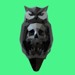 PAPERCRAFT OWL AND SKULL