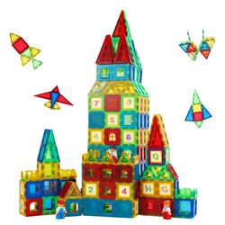 Magnetic Building Blocks Construction Set Children Toy Magnet Block Tiles Montessori Educational Toys For Kids Boys Girl