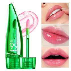 Natural Aloe Lipstick Lip Tint Long Lasting Waterproof Moisturizing Nourish Color Lip Gloss Changeable Color Lip Oil Lip