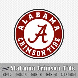 Alabama Crimson Tide SVG Alabama Crimson Tide PNG Alabama Crimson Tide Digital Alabama Cricut