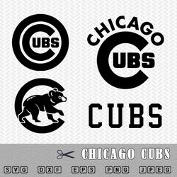 Chicago Cubs SVG Chicago Cubs PNG Chicago Cubs Digital Chicago Cubs Cricut Chicago Cubs black
