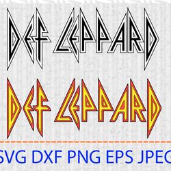 def leppard svg def leppard png def leppard digital def leppard cricut def leppard rock music