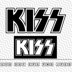 KISS SVG KISS PNG KISS Digital KISS Cricut KISS ROCK MUSIC