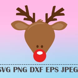 rudolf head svg rudolf png rudolf merry christmas