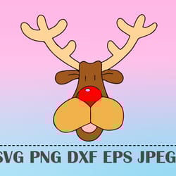 rudolf head svg rudolf png rudolf merry christmas log