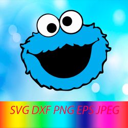 Cookie Monster SVG Cookie Monster PNG Cookie Monster Sesame street logo svg