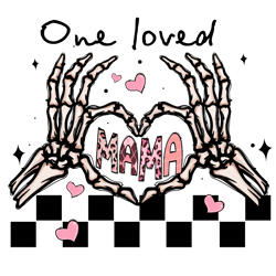 one loved mama valentines png, valentine png, valentine clipart, valentine sublimation, holiday png, png file download