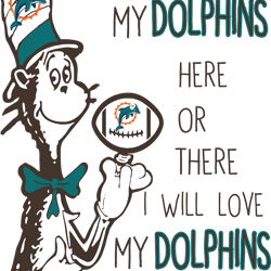 i will love my dolphins here or there, i will love my dolphins everywhere svg, dr seuss svg, sport svg, digital download