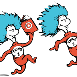 Thing 1 And Thing 2 Svg, Dr Seuss Svg, Dr Seuss Logo Svg, Dr. Seuss Clipart, Cat In The Hat Svg, Digital download