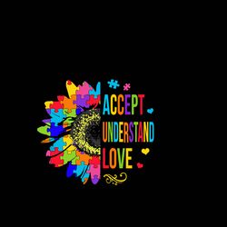 Accept Understand Love Svg, Autism Svg, Autism logo Svg, Awareness Svg, Autism Heart Svg, Digital download