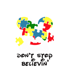 dont't stop believin svg, autism svg, autism logo svg, awareness svg, autism heart svg, digital download