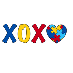 Xoxo Autism Awareness Svg, Autism Svg, Awareness Svg, Autism logo Svg, Autism Heart Svg, Digital download