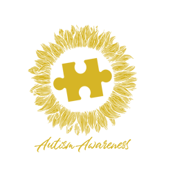 sunflower piece autism awareness svg, autism svg, awareness svg, autism logo svg, autism heart svg, digital download