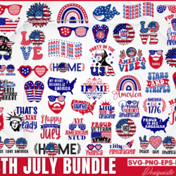 Big 4th of July SVG Bundle, 4th of July Bundle Svg, 4th of July Svg, 4th of July logo Svg, Digital download