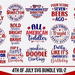 4th of July SVG Bundle, 4th of July Bundle Svg file, 4th of July Svg, Happy 4th of July Svg, Instant download