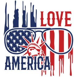 Love america Svg, 4th of July Svg, Fourth of july svg, Happy 4th of July Svg, Digital download