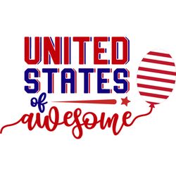 United state of awesome Svg, 4th of July Svg, Fourth of july svg, Happy 4th of July Svg, Digital download
