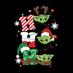 Ho Ho Ho Yoda Christmas SVG, Merry Christmas Svg, Winter svg, Santa SVG, Holiday Svg Cut File for Cricut