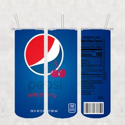 Pepsi Wild Tumbler Wrap PNG, Soda Drink Brand Tumbler Png, Tumbler Wrap, Skinny Tumbler 20oz Design Digital Download