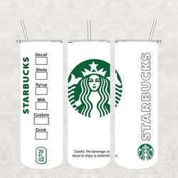 Starbucks Coffee Tumbler Wrap PNG, Coffee Tumbler Png, Tumbler Wrap, Skinny Tumbler 20oz Design Digital Download