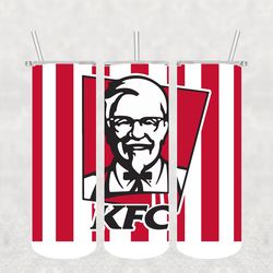 KFC Tumbler Wrap PNG, Brand Tumbler Png, Tumbler Wrap, Skinny Tumbler 20oz Design Digital Download