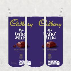 Cadbury Chocolate Tumbler Wrap PNG, Candy Tumbler Png, Tumbler Wrap, Skinny Tumbler 20oz Design Digital Download