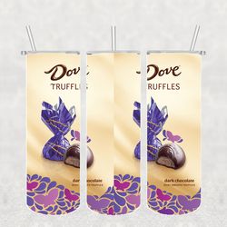 Dove Truffles Tumbler Wrap PNG, Candy Tumbler Png, Tumbler Wrap, Skinny Tumbler 20oz Design Digital Download