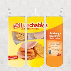 Lunchable Tumbler Wrap PNG, Candy Tumbler Png, Tumbler Wrap, Skinny Tumbler 20oz Design Digital Download