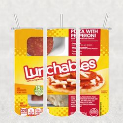 Pizza Lunchable Tumbler Wrap PNG, Candy Tumbler Png, Tumbler Wrap, Skinny Tumbler 20oz Design Digital Download