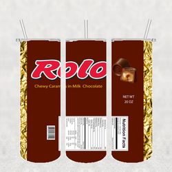 Rolo Tumbler Wrap PNG, Candy Tumbler Png, Tumbler Wrap, Skinny Tumbler 20oz Design Digital Download