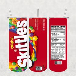 Skittles Tumbler Wrap PNG, Candy Tumbler Png, Tumbler Wrap, Skinny Tumbler 20oz Design Digital Download