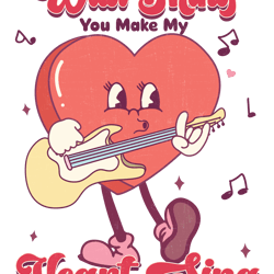 Wild Thing You Make My PNG, Retro Valentine Png,Valentine Png, Pink Valentine Png, Love XOXO Png, Funny Valentine Png